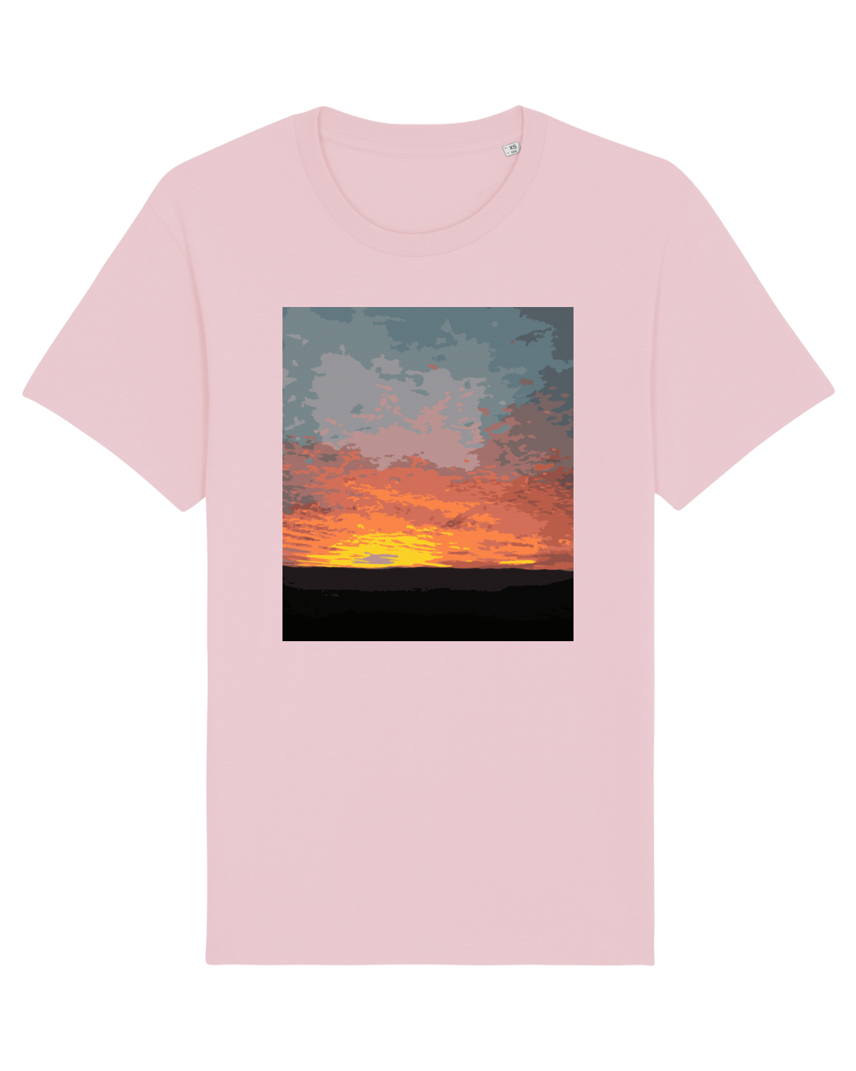Tricou mânecă scurtă Unisex Rocker Cotton Pink