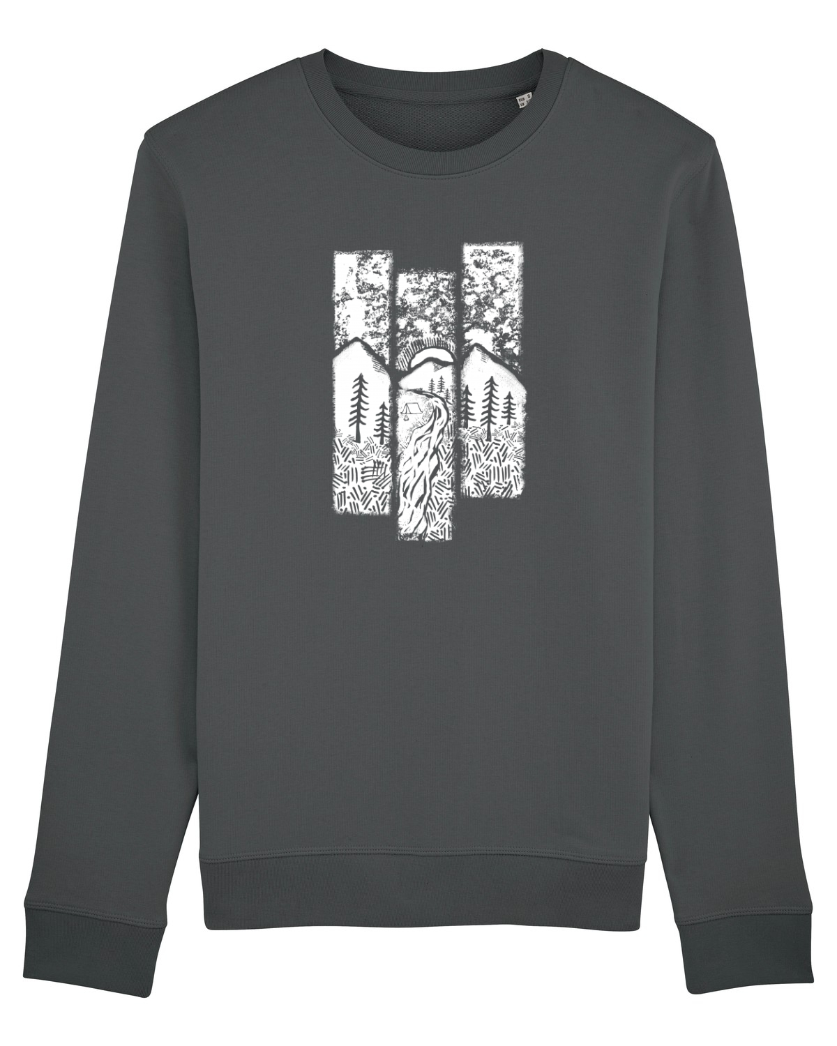 Bluză mânecă lungă Unisex Rise Anthracite