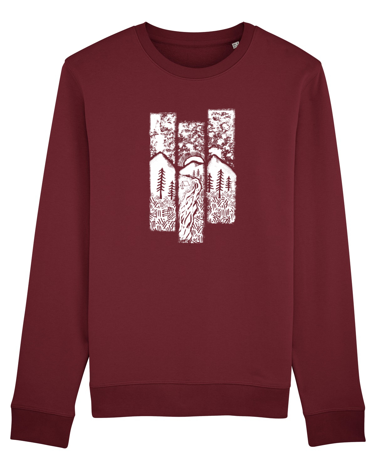 Bluză mânecă lungă Unisex Rise Burgundy