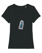 Photo Illustration - zombie sticker color Tricou mânecă scurtă guler larg fitted Damă Expresser