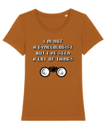 funny quote Tricou mânecă scurtă guler larg fitted Damă Expresser