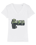 Form versus Function  Tricou mânecă scurtă guler V Damă Evoker