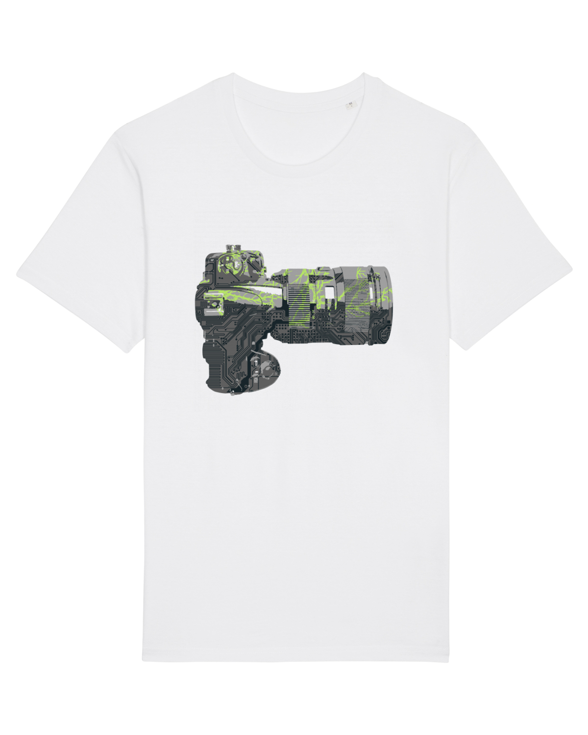 Tricou mânecă scurtă Unisex Rocker White