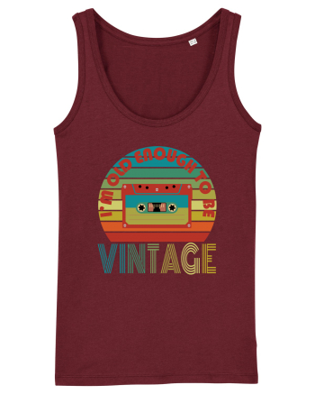 I'm Old Enough To Be Vintage Cassette Tape Burgundy