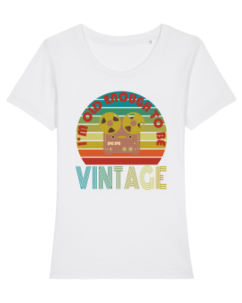I'm Old Enough To Be Vintage Reel To Reel White