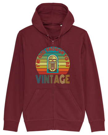 I'm Old Enough To Be Vintage Jukebox Burgundy