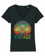 I'm Old Enough To Be Vintage Jukebox Tricou mânecă scurtă guler V Damă Evoker