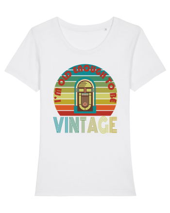 I'm Old Enough To Be Vintage Jukebox White
