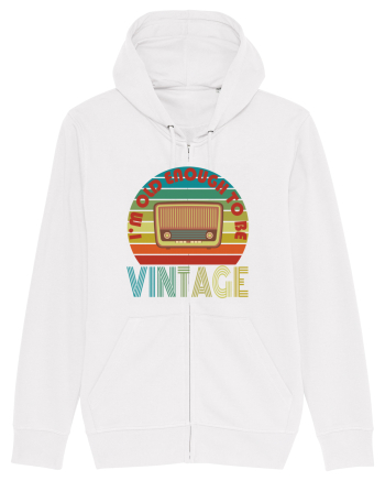 I'm Old Enough To Be Vintage Radio White