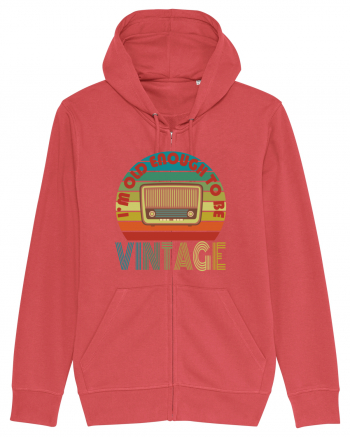 I'm Old Enough To Be Vintage Radio Carmine Red