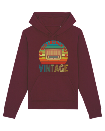 I'm Old Enough To Be Vintage Radio Burgundy