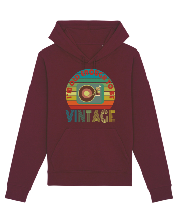 I'm Old Enough To Be Vintage Vinyl Disc Player Burgundy