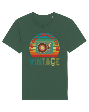 I'm Old Enough To Be Vintage Vinyl Disc Player Bottle Green