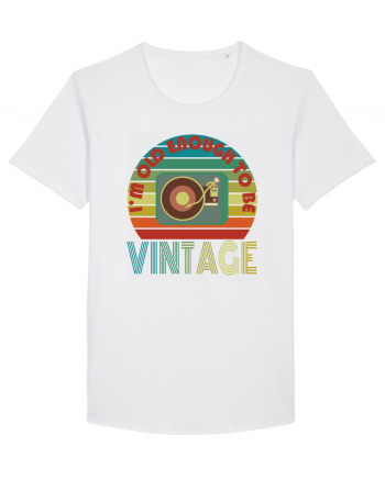 I'm Old Enough To Be Vintage Vinyl Disc Player White
