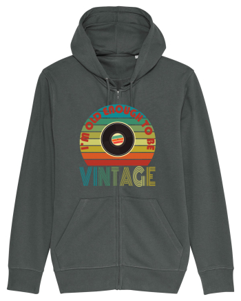 I'm Old Enough To Be Vintage Vinyl Disc Anthracite