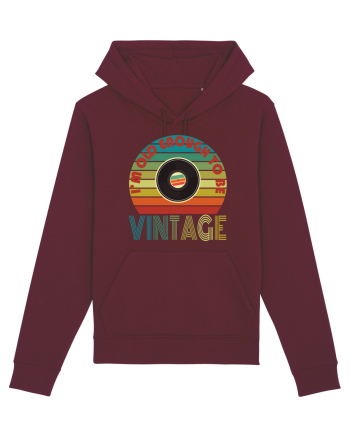 I'm Old Enough To Be Vintage Vinyl Disc Burgundy