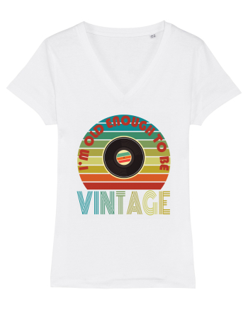 I'm Old Enough To Be Vintage Vinyl Disc White