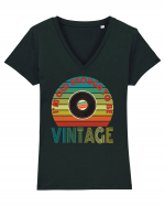 I'm Old Enough To Be Vintage Vinyl Disc Tricou mânecă scurtă guler V Damă Evoker