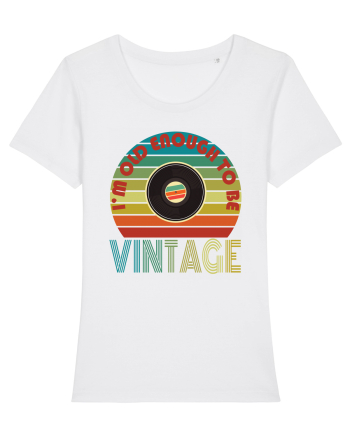 I'm Old Enough To Be Vintage Vinyl Disc White