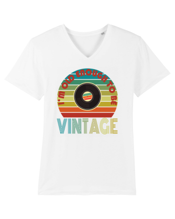 I'm Old Enough To Be Vintage Vinyl Disc White
