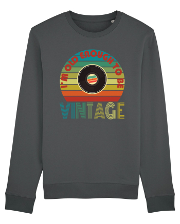 I'm Old Enough To Be Vintage Vinyl Disc Anthracite