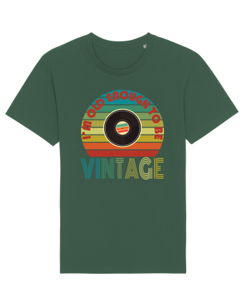I'm Old Enough To Be Vintage Vinyl Disc Bottle Green