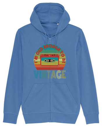 Vintage Cassette Tape Retro Style Bright Blue