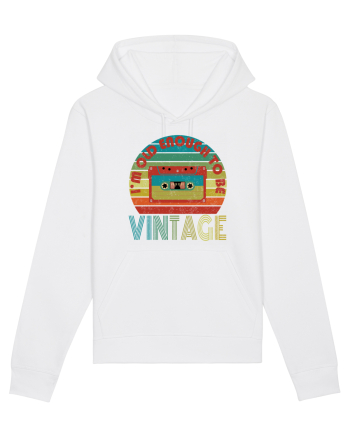 Vintage Cassette Tape Retro Style White