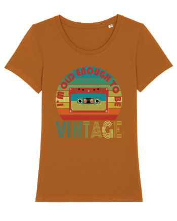 Vintage Cassette Tape Retro Style Roasted Orange
