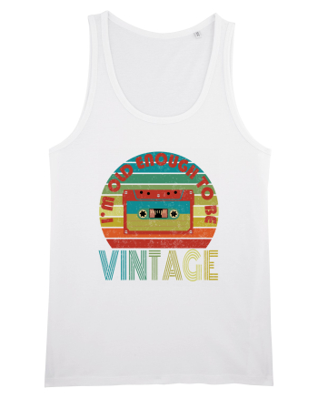 Vintage Cassette Tape Retro Style White
