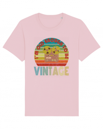 Vintage Reel To Reel Retro Style Cotton Pink