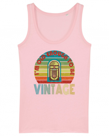 Vintage Jukebox Retro Style Cotton Pink