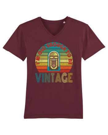 Vintage Jukebox Retro Style Burgundy