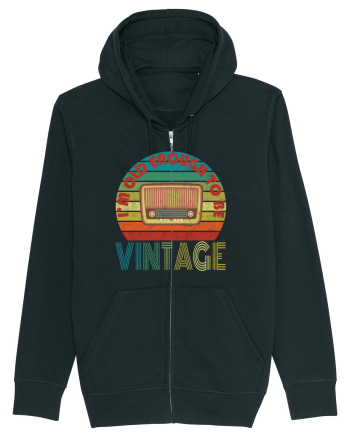Vintage Radio Retro Style Black