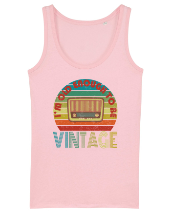 Vintage Radio Retro Style Cotton Pink