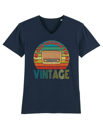 Vintage Radio Retro Style French Navy