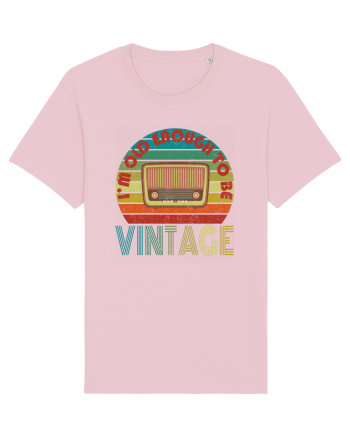 Vintage Radio Retro Style Cotton Pink