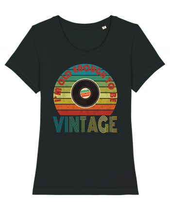 Vintage Vinyl Disc Retro Style Black