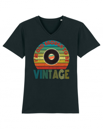 Vintage Vinyl Disc Retro Style Black