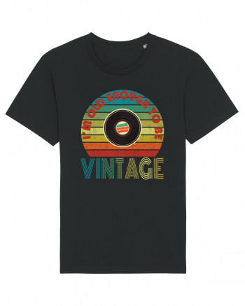 Vintage Vinyl Disc Retro Style Black