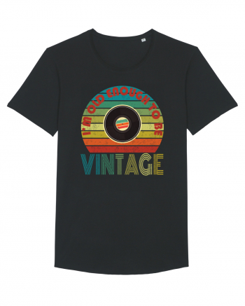 Vintage Vinyl Disc Retro Style Black