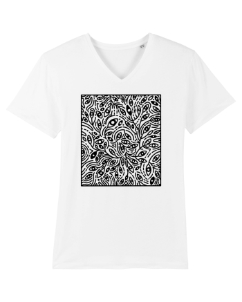 Tricou planta cu ochi White