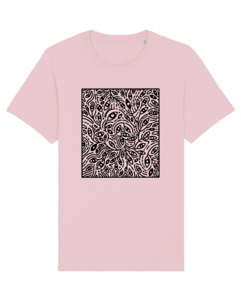 Tricou planta cu ochi Cotton Pink