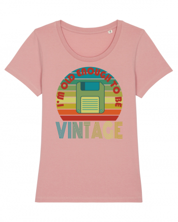 I'm Old Enough To Be Vintage Floppy Disk Canyon Pink
