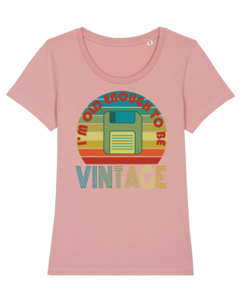 I'm Old Enough To Be Vintage Floppy Disk Canyon Pink