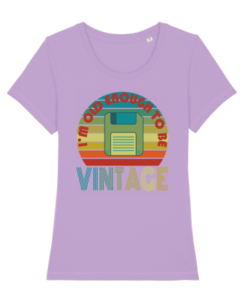 I'm Old Enough To Be Vintage Floppy Disk Lavender Dawn