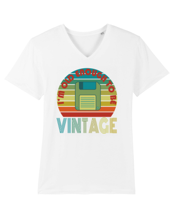 I'm Old Enough To Be Vintage Floppy Disk White