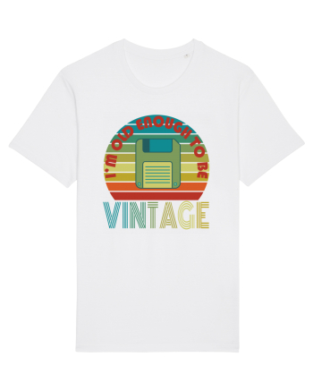 I'm Old Enough To Be Vintage Floppy Disk White