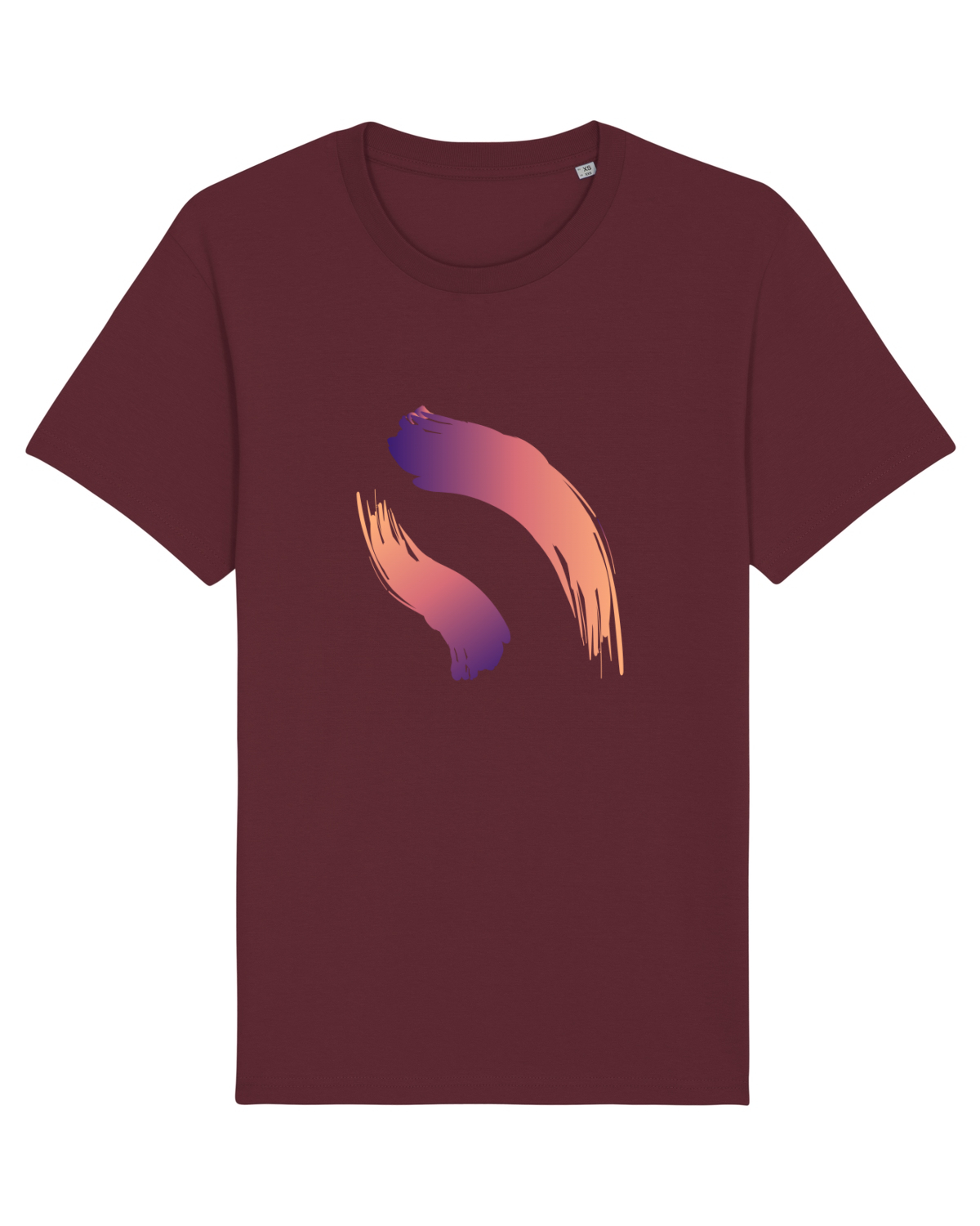 Tricou mânecă scurtă Unisex Rocker Burgundy