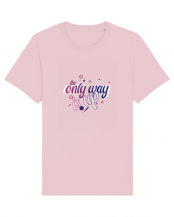 The Only Way Is Up (celestial gradient) Cotton Pink